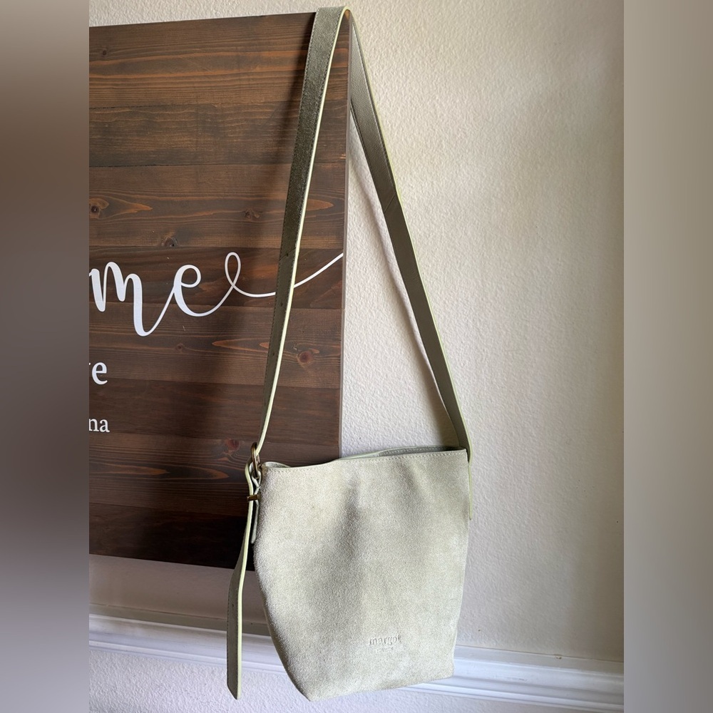 MARGOT New York Kaye Suede Mini Bucket Bag